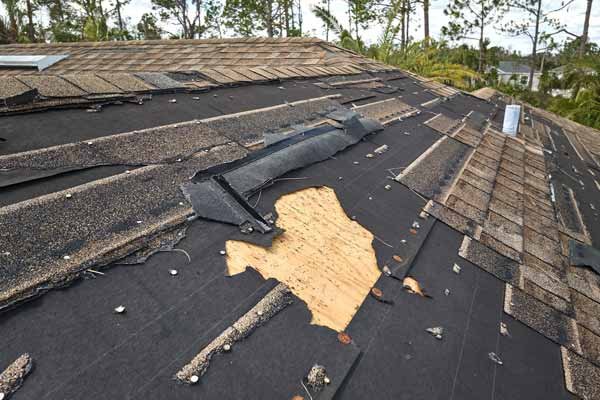 Storm damage roof needs replaced