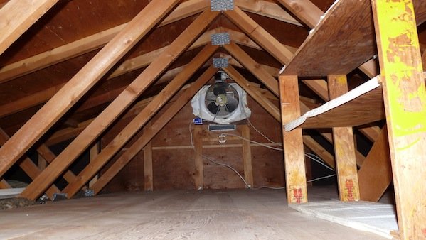 Attic ventilation system for roofing