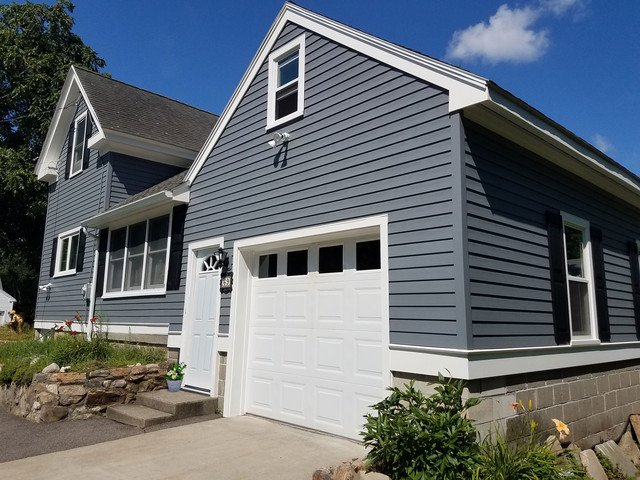 Composite siding on single family home